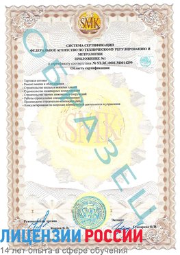 Образец сертификата соответствия (приложение) Волхов Сертификат ISO 14001